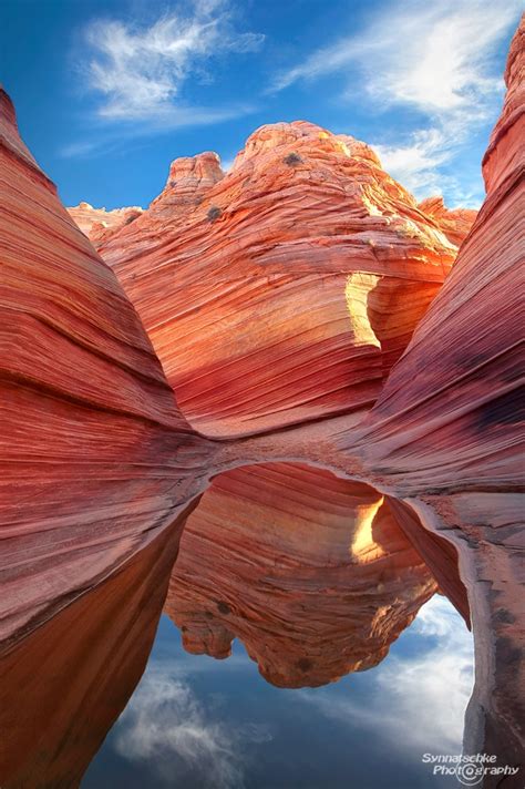 Wave Reflection Coyote Buttes North Arizona Usa Synnatschke