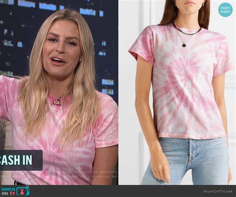 Morgans Pink Tie Dye Tee On E News Nightly Pop Outfit Details