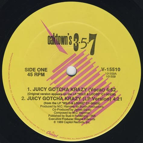 oaktown s 3 5 7 juicy gotcha krazy 1989 vinyl discogs
