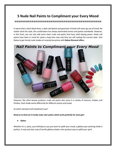 Nude Nail Paints To Compliment Your Every Mood Pdf Docdroid My XXX