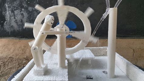 How To Make Water Wheel From Cardboard Diy Water Wheel Youtube