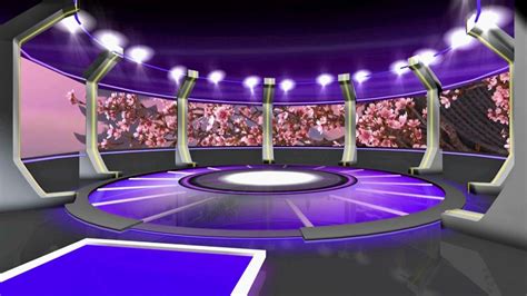Free Virtual Studio Set TV Background HD BSmotion In 2020 With Images