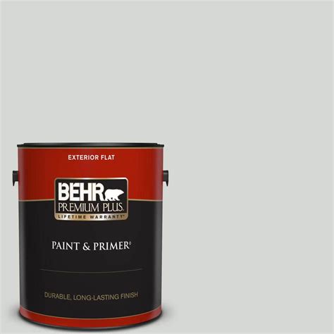Behr Premium Plus Gal Ppu Misty Coast Flat Exterior Paint