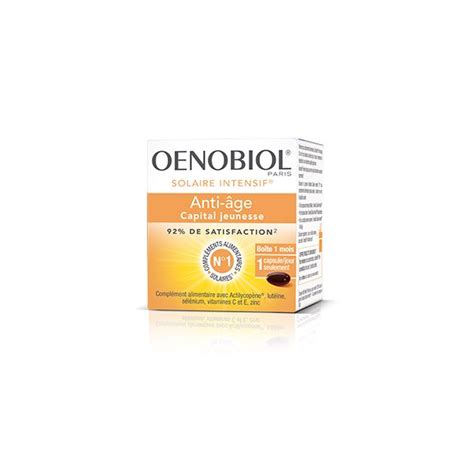 Oenobiol Solaire Intensif Anti Age 30 Capsules Soleil Pharmacodel
