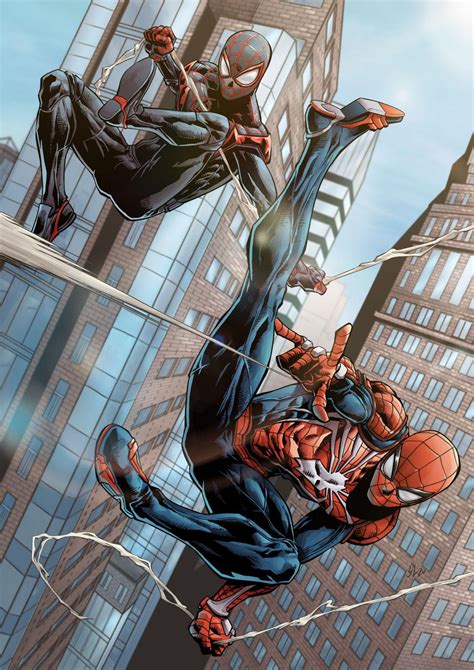 Fan Art Insomniac S Spider Men Made By Me R SpidermanPS4