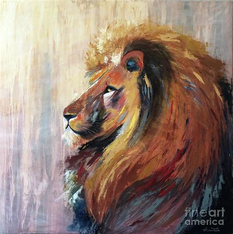 The Lion King Painting By Anastasia Saveljevs Fine Art America