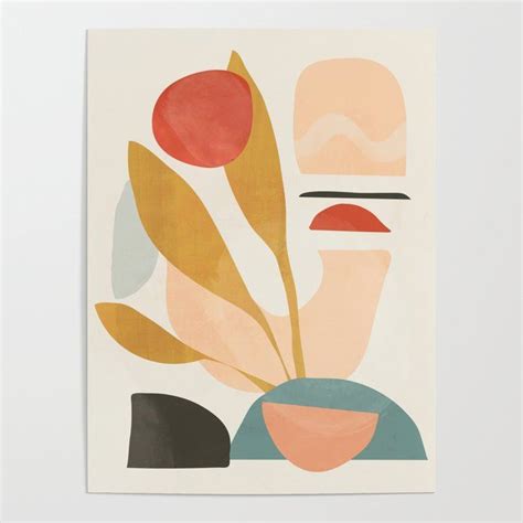 Buy Abstract Shapes 20 Poster By Thindesign Worldwide Shipping