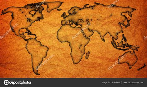 Old Vintage World Map Stock Photo By ©michal812 152585926