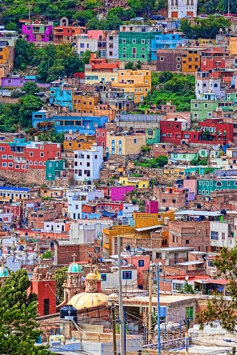 Colorful Houses In Guanajuato 2 By Tatiana Travelways