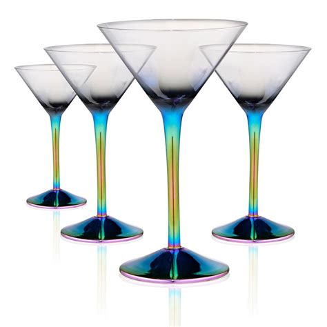 Artland 8 Oz Martini Coctail Glasses Set Of 4 12864b The Home Depot
