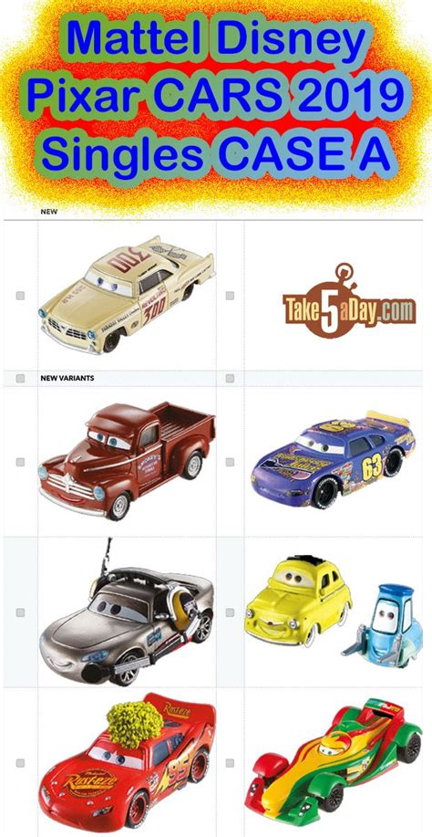 Take Five A Day Blog Archive Mattel Disney Pixar Cars Singles Case A 2019 Disney Pixar