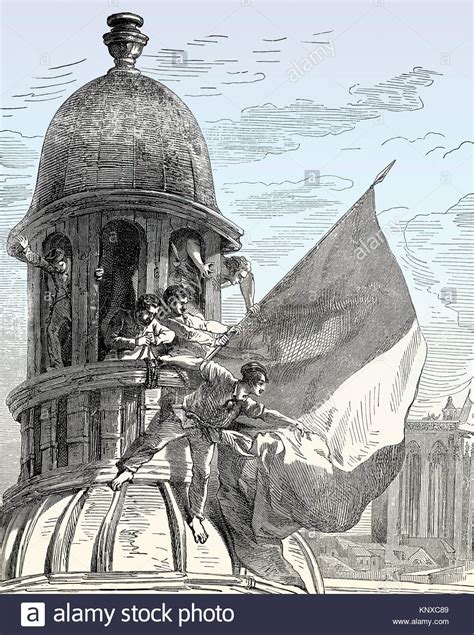 La Révolution Française De 1830 Révolution De Juillet Le Drapeau L