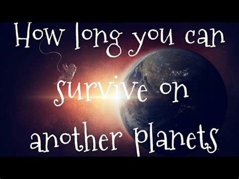 Studies suggest that patient that need prolonged ventilation is suffering from hypoalbuminemia, anemia, have moderate to severe illness or multiple comorbidities. HOW LONG YOU CAN SURVIVE ON ANOTHER PLANETS OF OUR SOLAR ...