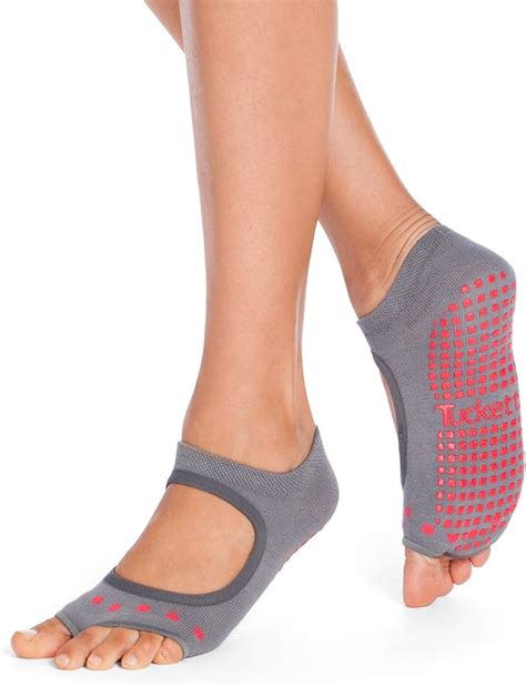 Tucketts Womens Yoga Socks Toeless Non Slip Skid Grippy Low Cut Socks For Yoga Pilates Barre