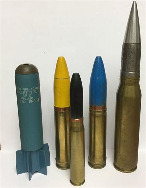 A Collection Of Post War British Inert Free From Expolsive Ammunition