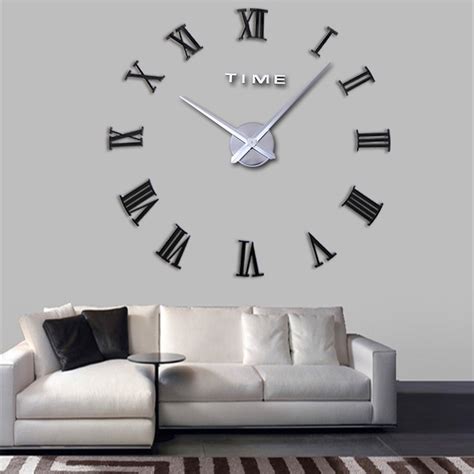 Regular price $60.00 sale price $29.95. Large DIY Roman Numeral Wall Clock Home Decor 3D Mirrors ...