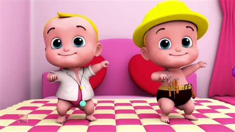 Aksi Lucu Kartun Bayi Kembar Nyanyi Lagu Anak Anak Youtube