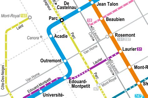 Montreal Metro Map With Streets Interactive Map