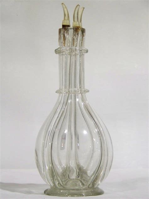 Vintage French Four Chamber Liquor Bottle Glass Mar 16 2013 Kandm Auction Liquidation Sales