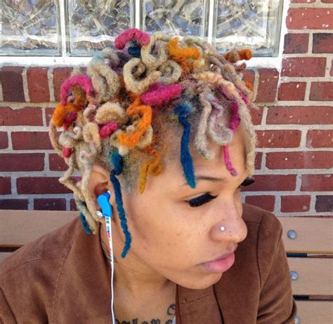 Bold Color Dreadlock Styles Natural Hair Styles For Black Women
