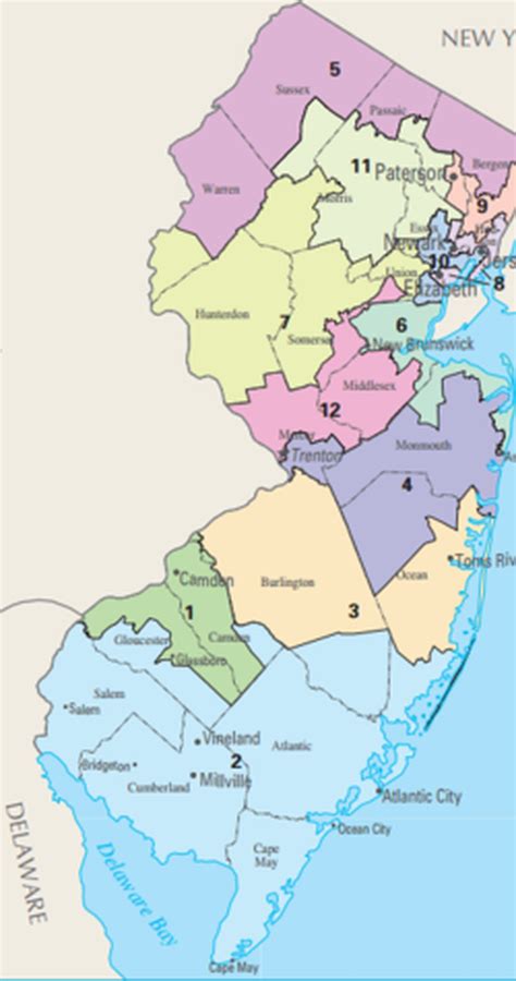 Map Of Nj Congressional Districts Map 2023