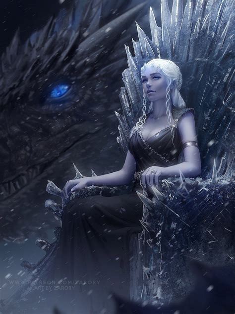 Mother Of Dragons Daenerys Targaryen Game Of Apr Random Anime Arts Rarts