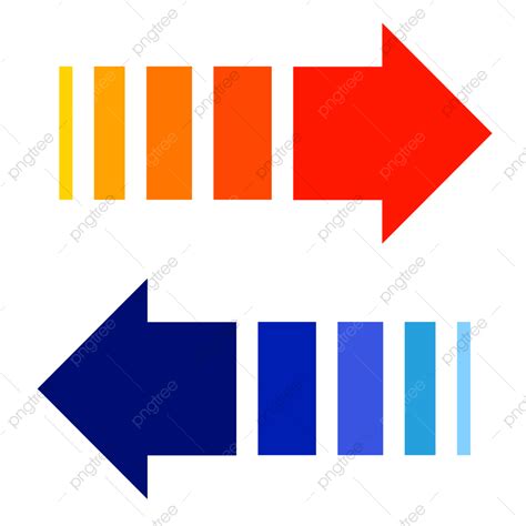Color Change Gradient Arrow Red Blue Arrows Color Change Arrow
