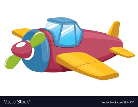 Toy Plane Royalty Free Vector Image Vectorstock