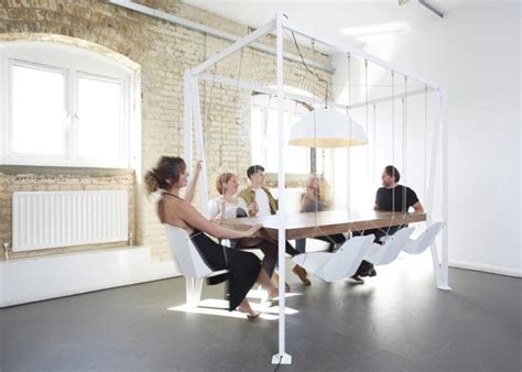Playful Swing Table Makes Meetings More Interesting