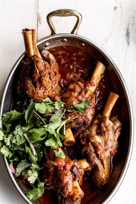 Braised Moroccan Spiced Lamb Shanks With Herb Salad Cooking With
