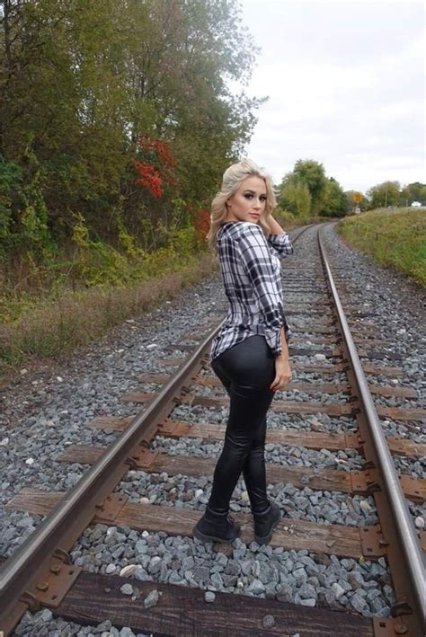 Pin By W On Tracks Railroad Tracks Girl Track