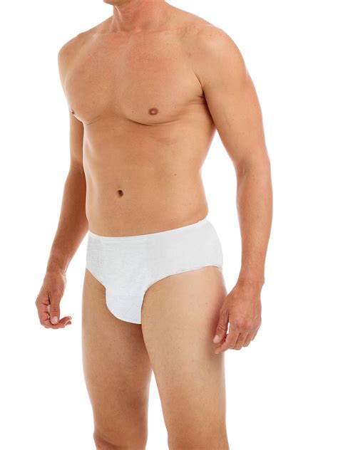 Underworks Mens Disposable Cotton Underwear For Travel Hospital