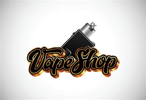 Vape E Cigarette Logo Design Template Vape Shop Electronic Vaporizer