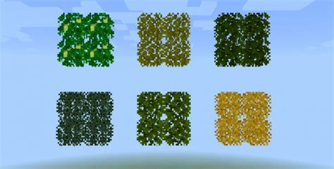 Fuseds Lush Leaves Bushy Leaves Minecraft Pe Texture Pack