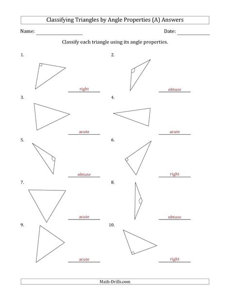 Angles In A Triangle A Worksheet For Understanding And Practice