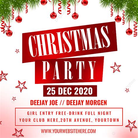 Red and green in a combination never fails to weave a magic. Christmas Party 2020 New Year Template for Free Download on Pngtree