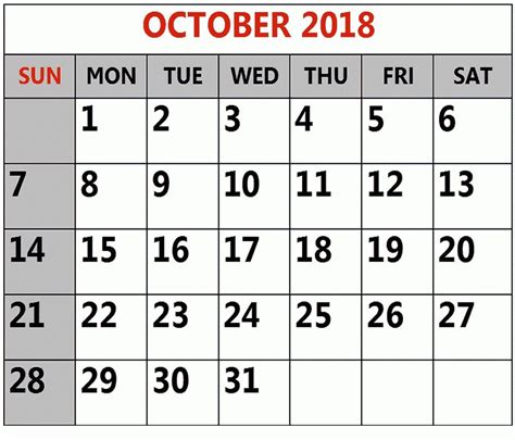 Numbers Calendar Template 2018 Calnda