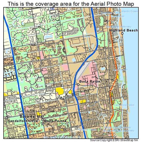Aerial Photography Map Of Boca Raton Fl Florida