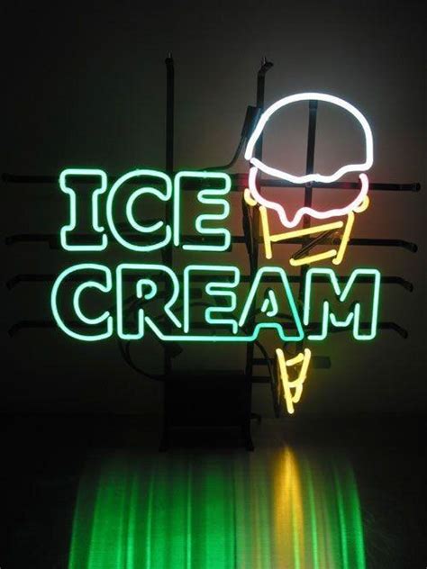 Ice Cream Neon Sign Neon Light Diy Neon Signs
