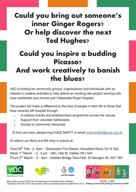 Drop In Sessions For Creative Individuals And Groups Halifax North