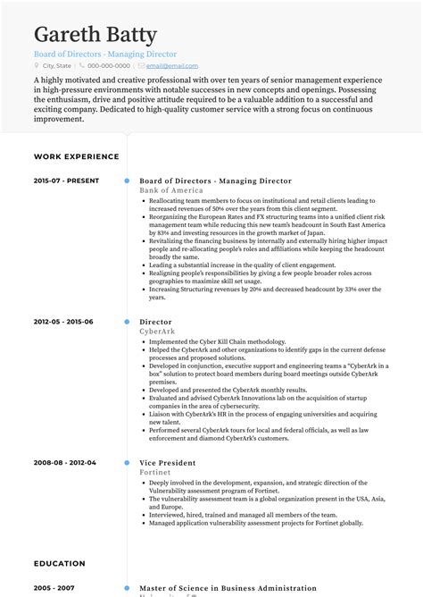 Airasia group operates scheduled domestic and international flights to more than 165 destinations spanning. Board Of Directors - Resume Samples and Templates | VisualCV