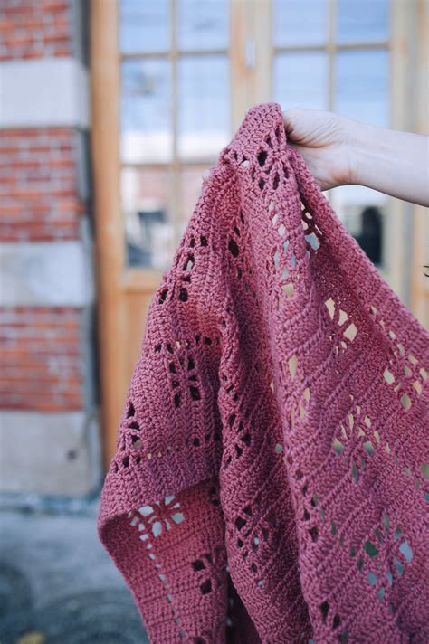 Lacy Windows Shawl Crochet Lion Brand Yarn