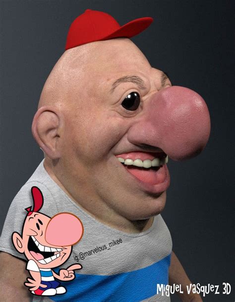 artist shows how cartoon characters would look in real life and the result is scary and