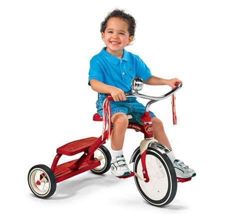 Classic Red Dual Deck Metal Tricycle Radio Flyer