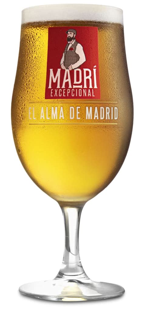 Buy Madri Exceptional Beer Glass Pint To Brim 20oz Nucleated Chalice Glass Official Molson