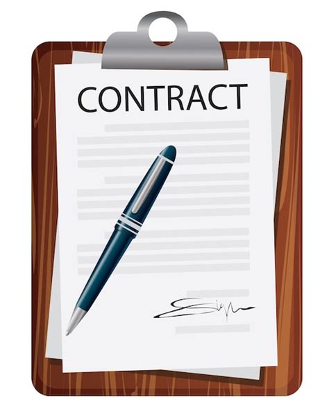 Contract Signing Legal Agreement Concept Vector Illustration Premium