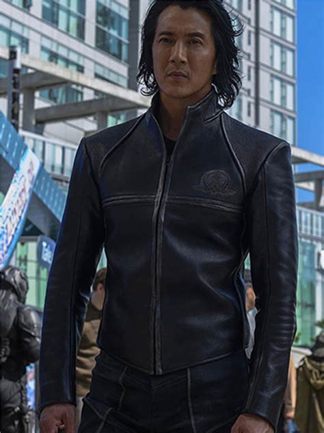 Altered Carbon Will Yun Lee Black Leather Jacket