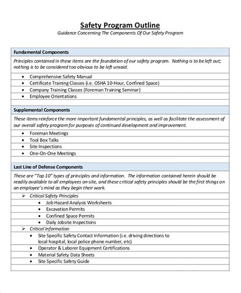 Free Program Outline Examples 8 Samples In Pdf Doc Examples