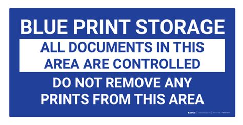 Blue Print Storage Wall Blueprint Storage Wall Signs