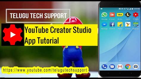 Youtube Creator Studio App Tutorial Telugu Tech Support Youtube
